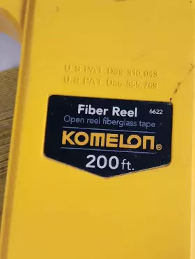 6622 KOMELON Fiberglass Reel Tape Some Stains #3 6622 KOMELON Fiberglass Reel Tape Some Stains #3