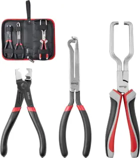 Koopool 99240166 3pc Electrical Disconnect Pliers Set Fuel Line Hose Removal Tool