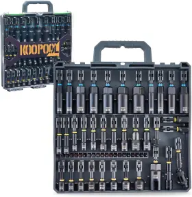 99240753 KOOPOOL Impact Magnetic Nut Driver Set Bit