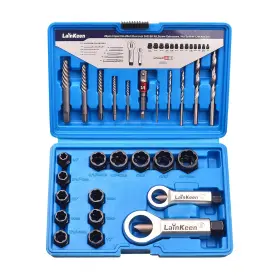 SK8102 LAINKEEN Impact Nut Bolt Removal Drill Bit Screw Kit
