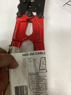 HSC-350 LANDMANN Steel Cable Cutter Swager #2 HSC-350 LANDMANN Steel Cable Cutter Swager #2
