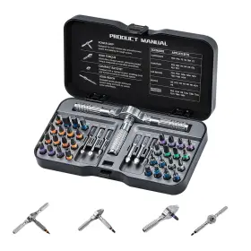 SD02 LECOIRRAX Magnetic Screwdriver Set Ratchet Detachab SD02 LECOIRRAX Magnetic Screwdriver Set Ratchet Detachab