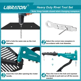 630808009372 LIBRATON Rivet Gun Pop Set Riveter #2