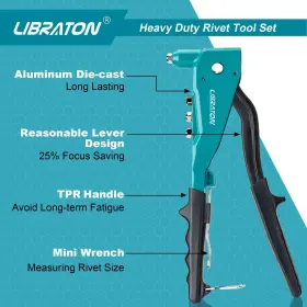 630808009372 LIBRATON Rivet Gun Pop Set Riveter #3