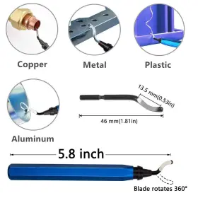 851020109107 LINELUCOOL Deburring Tool Hss Blades Copper Pl #2