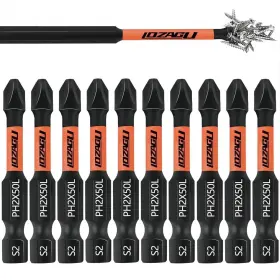 LOZ-PH10-2 LOZAGU Phillips Bits Impact Magnetic Alloy Steel LOZ-PH10-2 LOZAGU Phillips Bits Impact Magnetic Alloy Steel