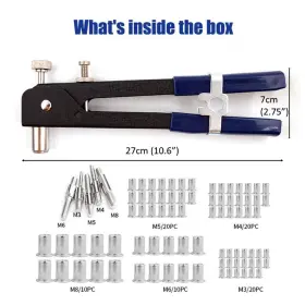 743129595940 LSLANSOON Rivet Nut Tool Riveter Set Kit #3