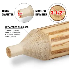 890028001239 LUMBERJACK TOOLS Log Tenon Cutter #3