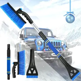 7475B-BULE LUSTUS Snow Brush Scraper Car Windshield