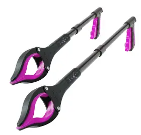 1932AM-PNK-2PC LUXET Grabber Reacher Tool Pack Pink