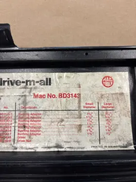 3143M MAC TOOLS Bd 3143M MAC TOOLS Bd