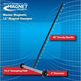095421072637 MASTER MAGNETICS Magnetic Sweeper Wheels Up #3 095421072637 MASTER MAGNETICS Magnetic Sweeper Wheels Up #3