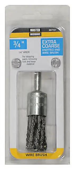 307157 MASTER MECHANIC Pack Knotted Crimped Wire End Brush