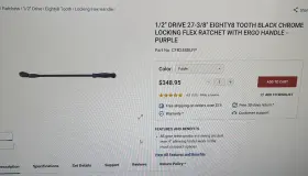 CFR248BLFP MATCO Drive Locking Flex Handle Ratchet Ergo Newww