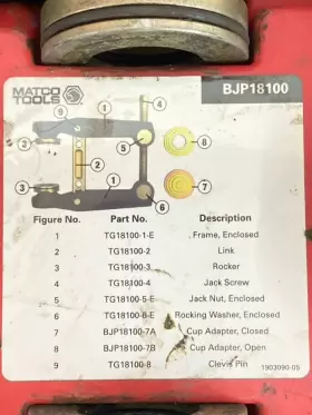 BJP18100 MATCO TOOLS Ball Joint Press #3 BJP18100 MATCO TOOLS Ball Joint Press #3
