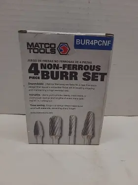 BUR4PCNF MATCO TOOLS Ferrous Grinding Carbide Burr Set Shank BUR4PCNF MATCO TOOLS Ferrous Grinding Carbide Burr Set Shank