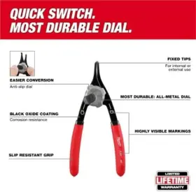 48-22-6539 MILWAUKEE Pliers Set Snap Ring #3 48-22-6539 MILWAUKEE Pliers Set Snap Ring #3