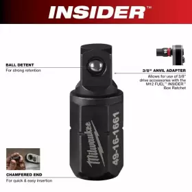 49-16-1661 MILWAUKEE Insider Box Ratchet Anvil Adapter #2