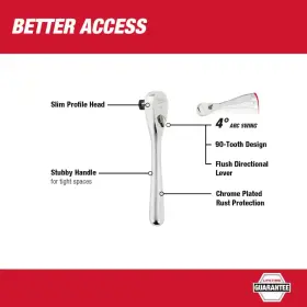 744759069009 MILWAUKEE Drive Stubby Ratchet #2