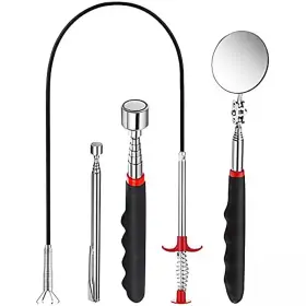 Misopily 705353947421 36 Inch Telescoping Magnetic Pick Up Tool Set Flexible Claw Grabber Inspection Mi