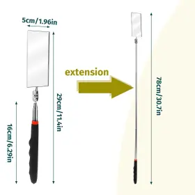 YHBVEMJS0 MOZEAT LENS Telescoping Mirror Rectangle Telescopic #2 YHBVEMJS0 MOZEAT LENS Telescoping Mirror Rectangle Telescopic #2