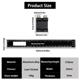 T.WH.082 N-A Pocket Ruler Flexible Precision #2