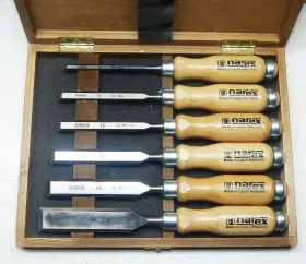 853200 NAREX Set Bevel Edge Bench Chisels Box 853200 NAREX Set Bevel Edge Bench Chisels Box
