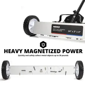 53416A NEIKO Rolling Magnetic Sweeper Wheels Adj #3 53416A NEIKO Rolling Magnetic Sweeper Wheels Adj #3