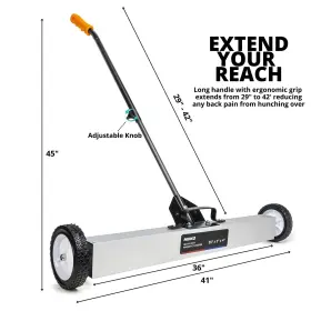 837013534181 NEIKO Magnetic Sweeper Wheels Handle #2 837013534181 NEIKO Magnetic Sweeper Wheels Handle #2