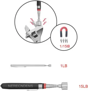 Nerecndens NERECND Pack Up Tool Set Magnetic Flexible Grabber #2 Nerecndens NERECND Pack Up Tool Set Magnetic Flexible Grabber #2