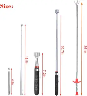 Nerecndens NERECND Pack Up Tool Set Magnetic Flexible Grabber #3 Nerecndens NERECND Pack Up Tool Set Magnetic Flexible Grabber #3