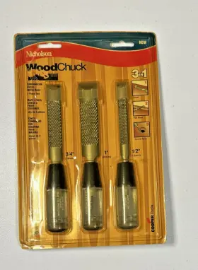 WCSET3N NICHOLSON Wood Chuck Chisel Rasp Combination Wrench