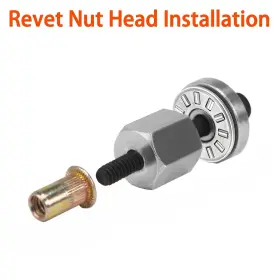 LDZT-0808 NITEGUY Rivet Nut Tool Blind Riveter Mandrels Kit #3 LDZT-0808 NITEGUY Rivet Nut Tool Blind Riveter Mandrels Kit #3