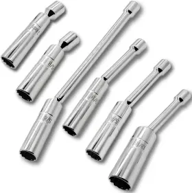 445043738757 MAGNETIC Spark Plug Socket Swivel Point Set Wit