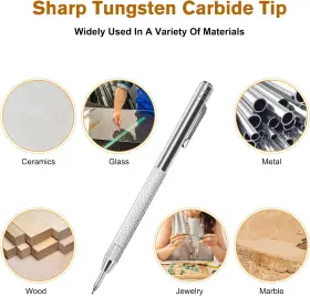 TOOL1 OFASIXX Pack Tungsten Carbide Tip Scriber Tool Refills #3 TOOL1 OFASIXX Pack Tungsten Carbide Tip Scriber Tool Refills #3