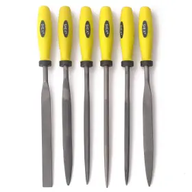 MET240 OUDTINX Ousku Needle File Set Flat Carbon Steel