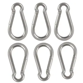 OLSNAPHOOKP6 PERFORMORE Pack Steel Safety Spring Snap Hook