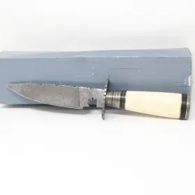 438490173591 PERKIN KNIVES Damascus Steel Hunting Knife Bowie 438490173591 PERKIN KNIVES Damascus Steel Hunting Knife Bowie