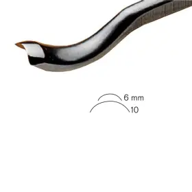 28-10 PFEIL Swiss Sweep Bent Gouge
