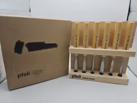 6SET PFEIL Swiss Intermediate Carving Tools Wood