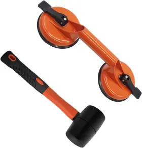 AH0119 PHILOCH Glass Lifting Suction Cups Rubber Mallet Loor AH0119 PHILOCH Glass Lifting Suction Cups Rubber Mallet Loor