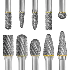065015741008 PILIM Tungsten Carbide Burr Set Shank Double Die #2
