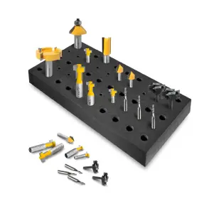 71217 POWERTEC Router Bit Storage Tray Holder 71217 POWERTEC Router Bit Storage Tray Holder