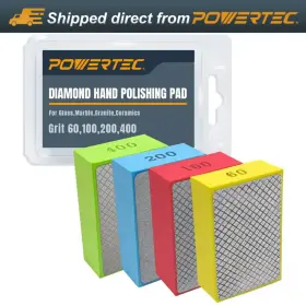 71907 POWERTEC Diamond Polishing Pad Grits