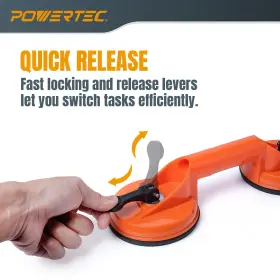 843441127024 POWERTEC Glass Suction Lift Tiles Vaccum Cup #2 843441127024 POWERTEC Glass Suction Lift Tiles Vaccum Cup #2