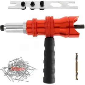 BI0W060W44 POWLAB Rivet Gun Adapter Cordless Riveting Drill
