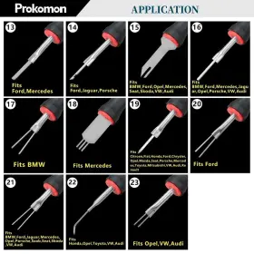 682601518209 PROKOMON Car Terminal Removal Tool Release Kit #3