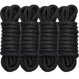 2X15-4PK-BK PROPELTECH Pack Boat Dock Lines Marine Rope 2X15-4PK-BK PROPELTECH Pack Boat Dock Lines Marine Rope