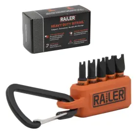 Railer 810055680429 Spanner Screwdriver Bit Set - 5pc S2 Steel 1 Inch Snake Eyes Impact Drive