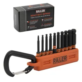 R2HBS10B1O RAILER Ball End Hex Bit Set Impact Driver R2HBS10B1O RAILER Ball End Hex Bit Set Impact Driver